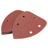 30pcs 140mm 60-120 Grit 5 Holes Triangle Sandpaper Sanding Sheets Mouse Sander Pads