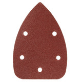 30pcs 140mm 60-120 Grit 5 Holes Triangle Sandpaper Sanding Sheets Mouse Sander Pads