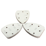 30pcs 140mm 60-120 Grit 5 Holes Triangle Sandpaper Sanding Sheets Mouse Sander Pads