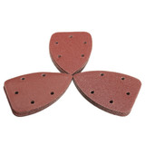 30pcs 140mm 60-120 Grit 5 Holes Triangle Sandpaper Sanding Sheets Mouse Sander Pads