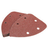 30pcs 140mm 60-120 Grit 5 Holes Triangle Sandpaper Sanding Sheets Mouse Sander Pads