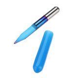 Drillpro 10pcs 0.1-1.5mm 30 Degree PCB Engraving Bit Blue Nano Coated Carbide CNC Flat Bottom Engraving Bit Router Tool