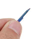 Drillpro 10pcs 0.1-1.5mm 30 Degree PCB Engraving Bit Blue Nano Coated Carbide CNC Flat Bottom Engraving Bit Router Tool