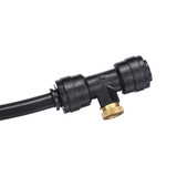 21pcs 15M Outdoor Cool Patio Misting System Fan Cooler Water Mist Gardenhouse Sprayer (Black)