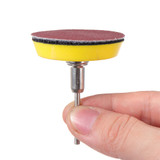 60pcs 50mm Sanding Disc Sandpaper with  Backing Pad for Dremel Rotary Tool
