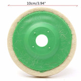 10pcs 100mm Round Wool Buffing Polishing Wheel Felt Pad Buffer Discs