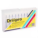 Drillpro DB-M3 10pcs 1.3mm-3.175mm Carbide End Mill Engraving Bits for CNC PCB Rotary Burrs