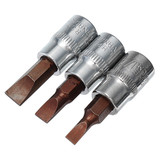 Drillpro 1/4 Inch Drive Sockets Set S2 Alloy Metric Screwdriver Bit Sockets Hex/Slotted/Phillips/Pozi/Torx