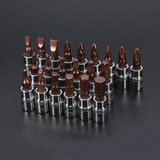 Drillpro 1/4 Inch Drive Sockets Set S2 Alloy Metric Screwdriver Bit Sockets Hex/Slotted/Phillips/Pozi/Torx