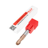 Drillpro R0.5-3mm 2 Flutes Ball Nose HRC58 AlTiN Coating End Mill Cutter Tungsten Carbide CNC Tool