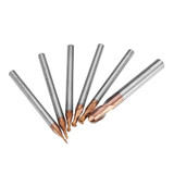 Drillpro R0.5-3mm 2 Flutes Ball Nose HRC58 AlTiN Coating End Mill Cutter Tungsten Carbide CNC Tool