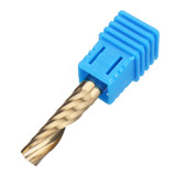 22mm Titanized End Milling Cutter Single Flute Spiral Bit for Metalwork