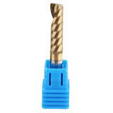 22mm Titanized End Milling Cutter Single Flute Spiral Bit for Metalwork