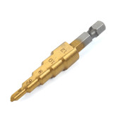 Doersupp 3Pcs 3-12m/4-12mm/4-20mm Step Drill Bits Titanium Coated Step Drill Bits Set Doersupp 3Pcs 3-12m/4-12mm/4-20mm Step Drill Bits Titanium Coated Step Drill Bits Set