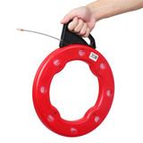 4mm x 30M Fiberglass Cable Tape Fish Tape Reel Puller Conduit Ducting Rodder Wire Cable (30M)