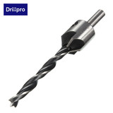 Drillpro DB-C3 4pcs 5 Flute Countersink Drill Bits Reamer Woodworking Chamfer 3mm-6mm