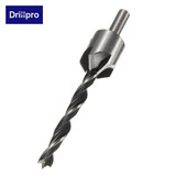 Drillpro DB-C3 4pcs 5 Flute Countersink Drill Bits Reamer Woodworking Chamfer 3mm-6mm