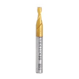Drillpro 5pcs 2 Flute 2/3/4/5/6mm Milling Cutter HSS Titanium Coated 6mm Shank End Mill CNC Tool