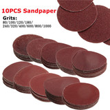 10pcs 2 Inch Sanding Discs 80-1000 Grit Sander Discs Set 50mm Sanding Polishing Pads