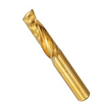 Drillpro 6mm Shank Single Flute 12/15/17/22mm End Mill Cutter Titanium Coated Spiral Drill CNC Bit