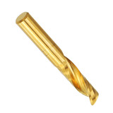 Drillpro 6mm Shank Single Flute 12/15/17/22mm End Mill Cutter Titanium Coated Spiral Drill CNC Bit