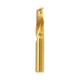 Drillpro 6mm Shank Single Flute 12/15/17/22mm End Mill Cutter Titanium Coated Spiral Drill CNC Bit