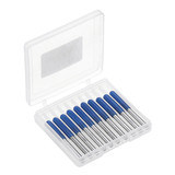 Drillpro 10pcs 3.175mm Shank 90 Degree 0.1/0.2/0.3mm Tip Engraving Bit CNC Tool