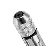 Drillpro T Handle Ratchet Tap Wrench with 5pcs Titanium Coated M3-M8 Screw Tap Thread Plug Tap