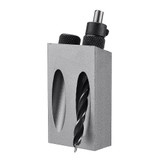 Grey Pocket Hole Jig with Dowel Drill Set Woodworking Joint Tool Woodworking Guide Locator