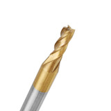 Drillpro 6pcs 2-6mm Titanium Coating HSS 4 Flute End Mill Cutter 6mm Shank CNC Drill Bit Set