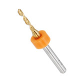 Drillpro 10pcs Titanium Coated Tungsten Carbide Micro PCB Drill Bits Set for PCB Circuit Board