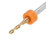 Drillpro 10pcs Titanium Coated Tungsten Carbide Micro PCB Drill Bits Set for PCB Circuit Board