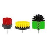 3Pcs 2/3.5/5 Inch Drill Cleaning Brush Kit Bristle Scrubber Bathtub Carpet Brush for Electric Drill