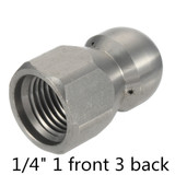 3/8 Inch 1/8 Inch 1/4 Inch High Pressure Drain Hose Nozzle Sewer Cleaning Jetter Nozzle