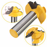 Drillpro RB30 Small Lock Miter Router Bit 45° 1/2 Inch Shank Tenon Cutter for Woodworking