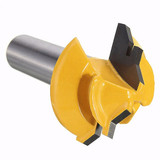 Drillpro RB30 Small Lock Miter Router Bit 45° 1/2 Inch Shank Tenon Cutter for Woodworking