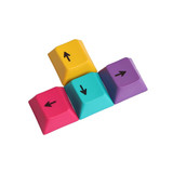 4Pcs a Set CMYK Color OEM Profile PBT Dyesub Keycaps WASD Arrow Key Direction Keycap Set