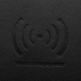 Imitation Leather Mobile Phones Wireless Fast Charger Mouse Pad Qi Wireless Charging
