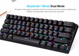Motospeed CK62 bluetooth USB Wired Dual-Mode Outemu Switch RGB Mechanical Gaming Keyboard