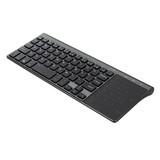 JP136 Ultra Thin 2.4GHz Wireless Keyboard with Touch Pad for Laptops Desktop Computers (Grey)