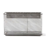 Wire Mesh Magnetic Storage Basket Tray Metal Desk Storage Organizer For Refrigerator Whiteboard