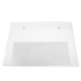 Transparent Double Snap Texture Document Bag Folder File Bag Storage Folder Button Bag