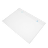 Transparent Double Snap Texture Document Bag Folder File Bag Storage Folder Button Bag