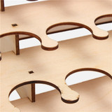 32 Pots Wooden Acrylic Paint Stand Bottle Storage Rack Holder Modular Organizer