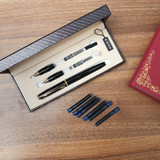 Hero 1079EP Pen Set With Fountain Pen Ballpoint Pen Art Fountain Pen 6 Ink Sac For Office School