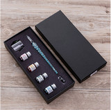 Crystal Glass Dip Pen Signature Pen Fountain Pens Offices School Stationery Gift Set Pen Ink Set