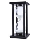 60 Minutes Sand Hourglass Timer Sandglass Countdown Timing Clock Timer Office Decoration Black Frame
