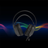 FANTECH HG20 RGB Light PS4 Gaming Headphone Volume Control Earphone for PC Computer Xbox with Noise Canceling Mic (Black)