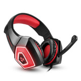 Hunterspider V1 Gaming Headset Stereo Bass Game Headphone with Mic Noise Canceling LED Light for PC for PS4 Laptop