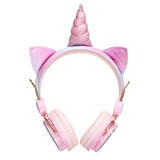 Bakeey Cute Unicorn bluetooth 5.0 Over-Ear Headphones Wireless Kids Cartoon Stereo Headset Earphone Built-in Microphone